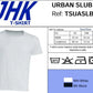 T-shirt uomo bianca JHK Urban Slub Man in cotone, stile streetwear, taglio vivo, manica corta.