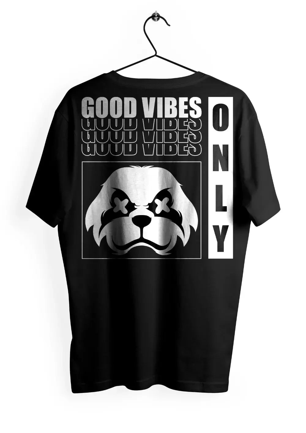 T-Shirt Maglietta Only Good Vibes Urban Oversize - STREET STYLE