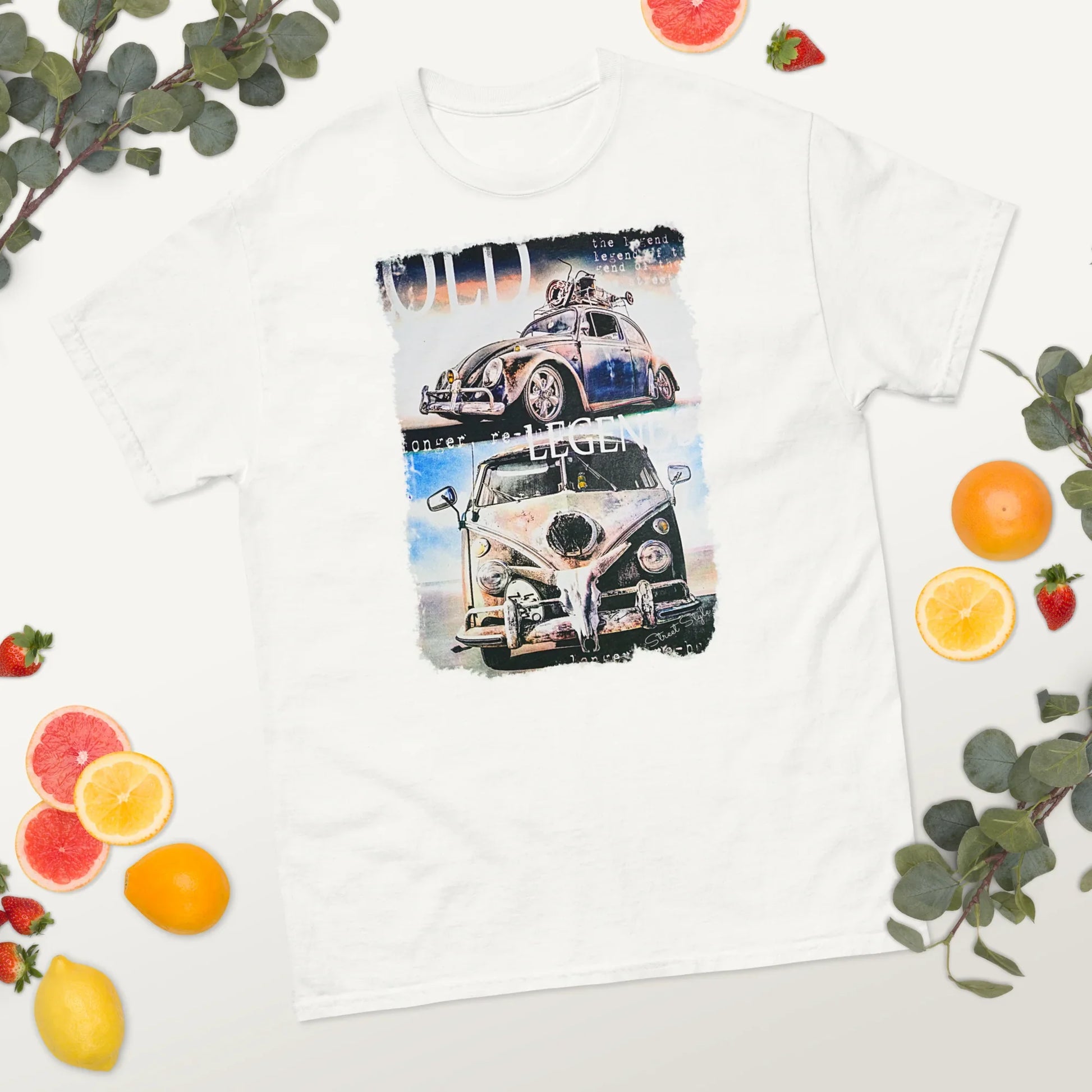 T-shirt Uomo 'Wild Legend' con Stampa Auto d'Epoca VW 10124 - STREET STYLE