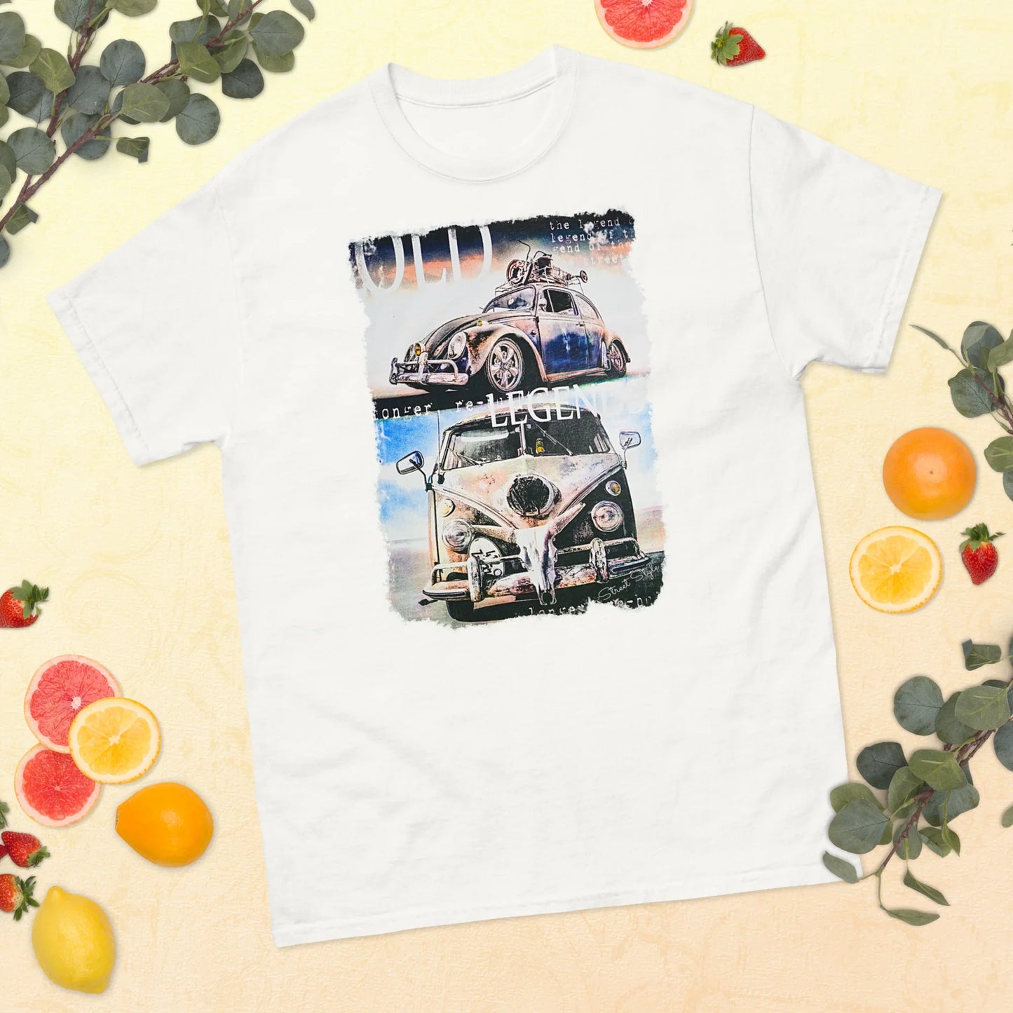 T-shirt Uomo 'Wild Legend' con Stampa Auto d'Epoca VW 10124 - STREET STYLE