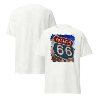 T-shirt Uomo Route 66 - Stampa Vintage Iconica Americana 12066-4 - STREET STYLE