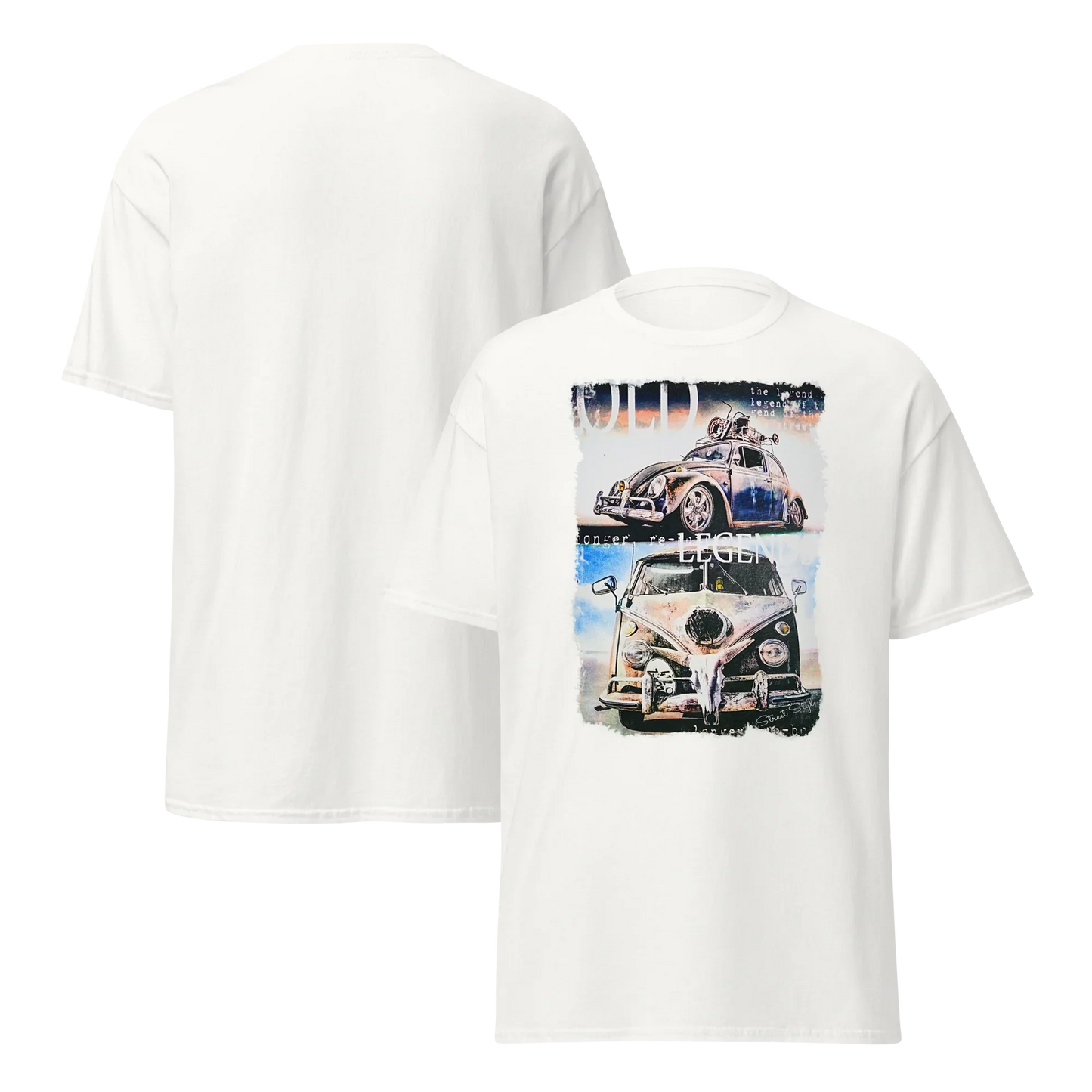 T-shirt Uomo 'Wild Legend' con Stampa Auto d'Epoca VW 10124 - STREET STYLE