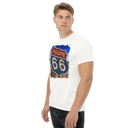T-shirt Uomo Route 66 - Stampa Vintage Iconica Americana 12066-4 - STREET STYLE