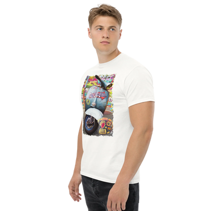 T-shirt Uomo Stampa Scooter Vintage Stile Graffiti Urbano 11011-VES - STREET STYLE