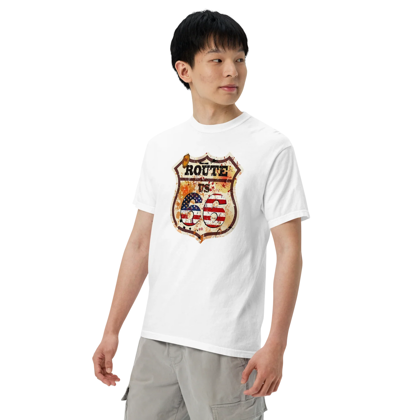 T-shirt Vintage Route 66 - Stile On The Road Americano 12066-5 - STREET STYLE