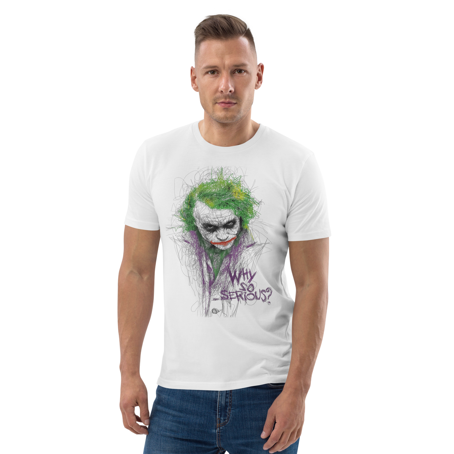 T-shirt Joker  Uomo - Stilizzato Cinema Made in Italy STREET STYLE