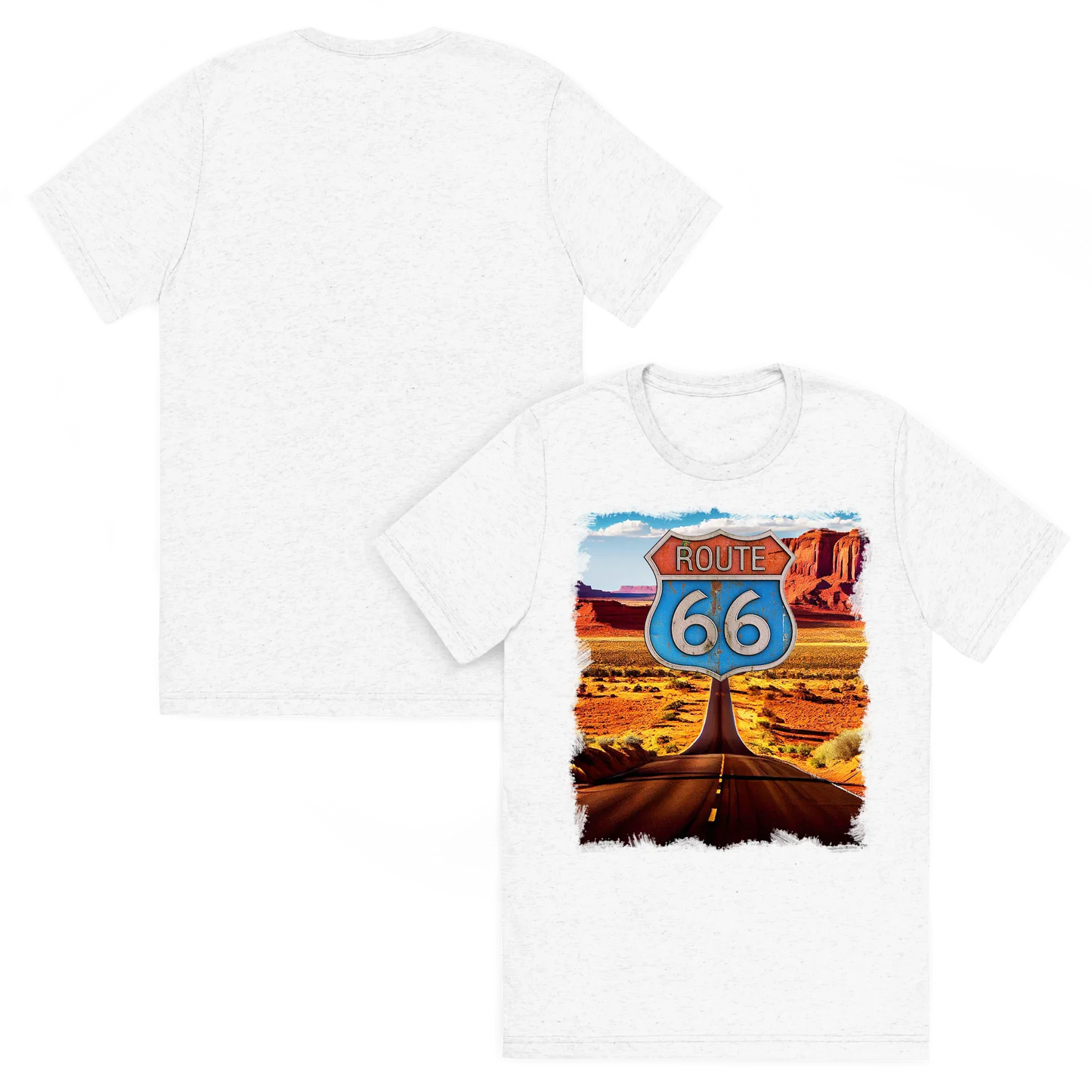 T-shirt Vintage Route 66 - Il Sogno Americano On The Road - STREET STYLE