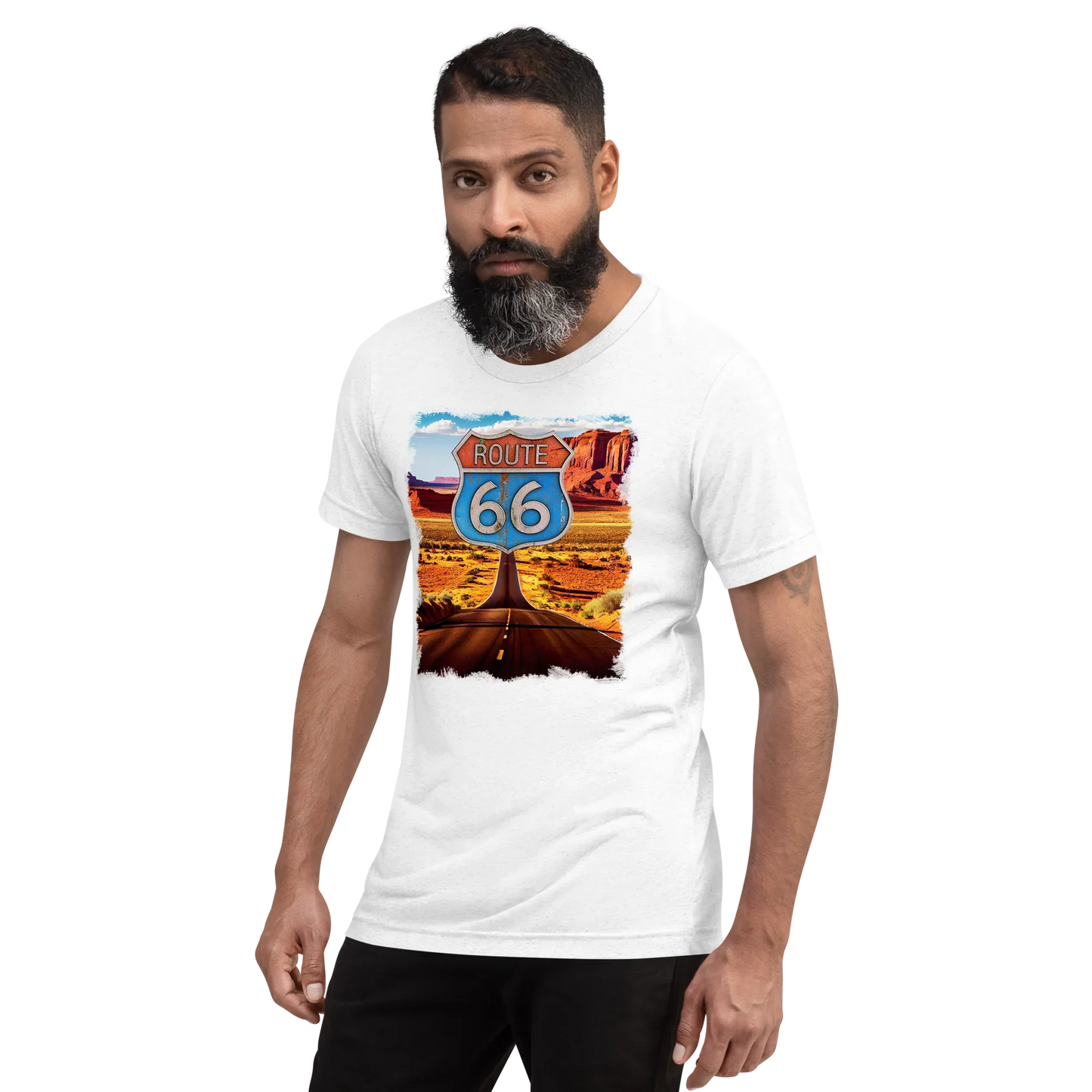 T-shirt Vintage Route 66 - Il Sogno Americano On The Road - STREET STYLE