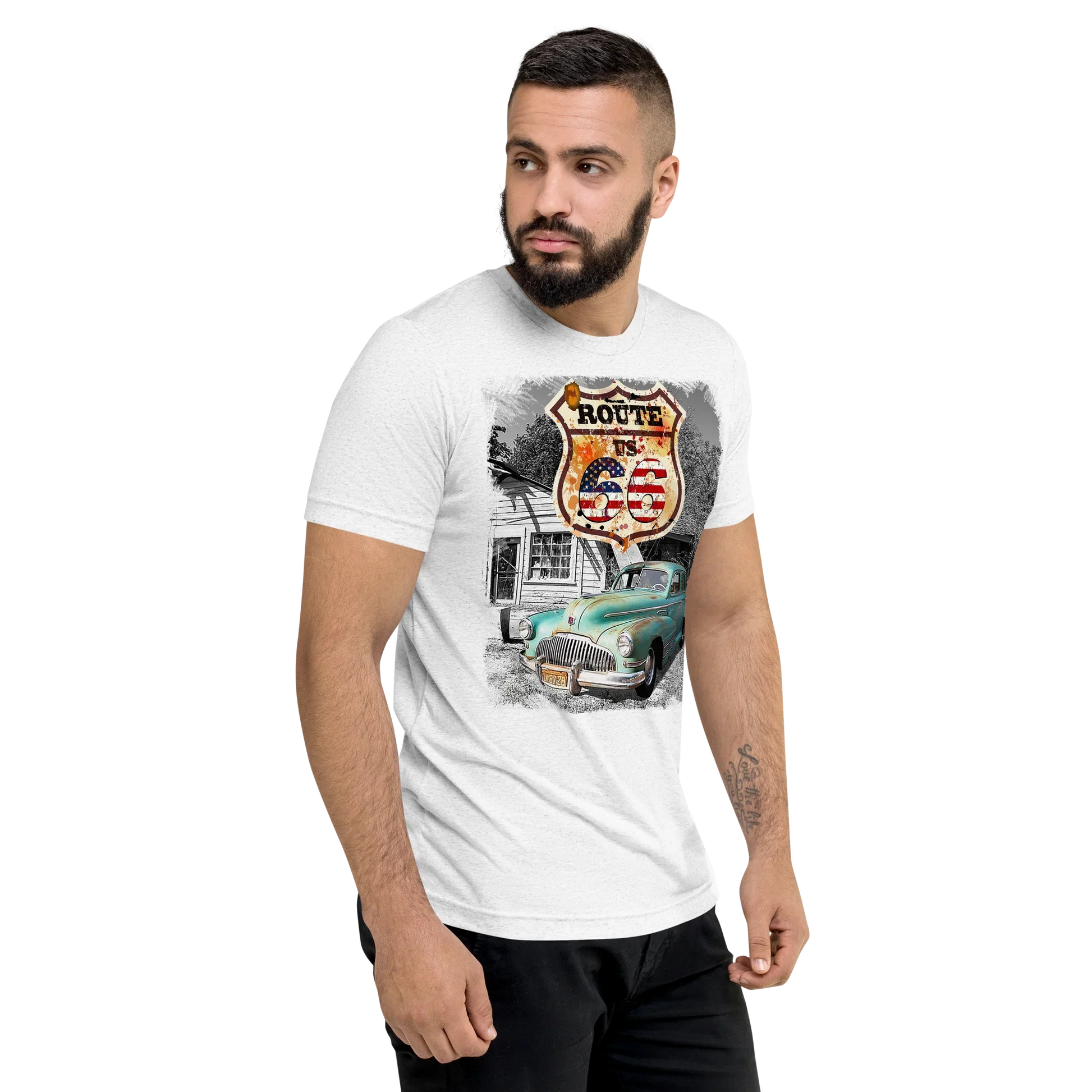 T-shirt Vintage Route 66 - Sogno Americano On The Road - STREET STYLE