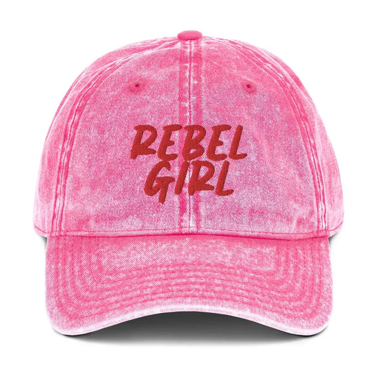 Vintage Cap REBEL GIRL Vintage Cotton Twill Cap - STREET STYLE