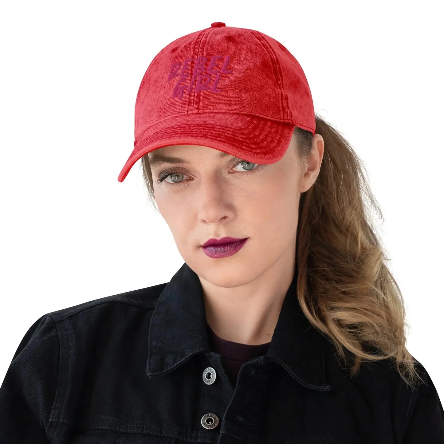 Vintage Cap REBEL GIRL Vintage Cotton Twill Cap - STREET STYLE