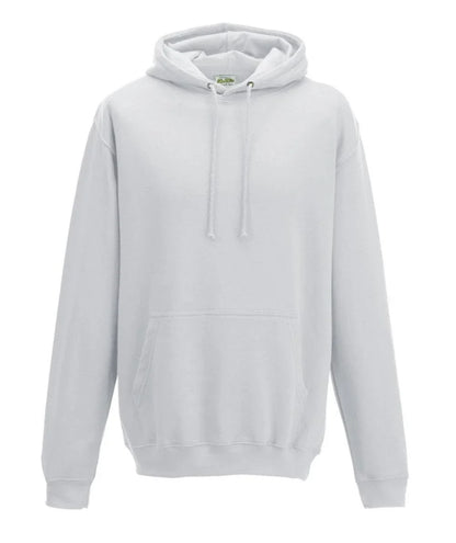 Felpa unisex grigio melange con cappuccio, tasca frontale e coulisse, stile streetwear urban