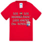 50% Mamma 50% Papà' Amore degli ZII - T-shirt per Bambino/a Mod. Baby & Kid Da 0 a 8 anni - STREET STYLE