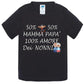 50% Mamma 50% Papà Amore dei Nonni - T-shirt per Bambino/a Mod. Baby & Kid Da 0 a 8 anni - STREET STYLE