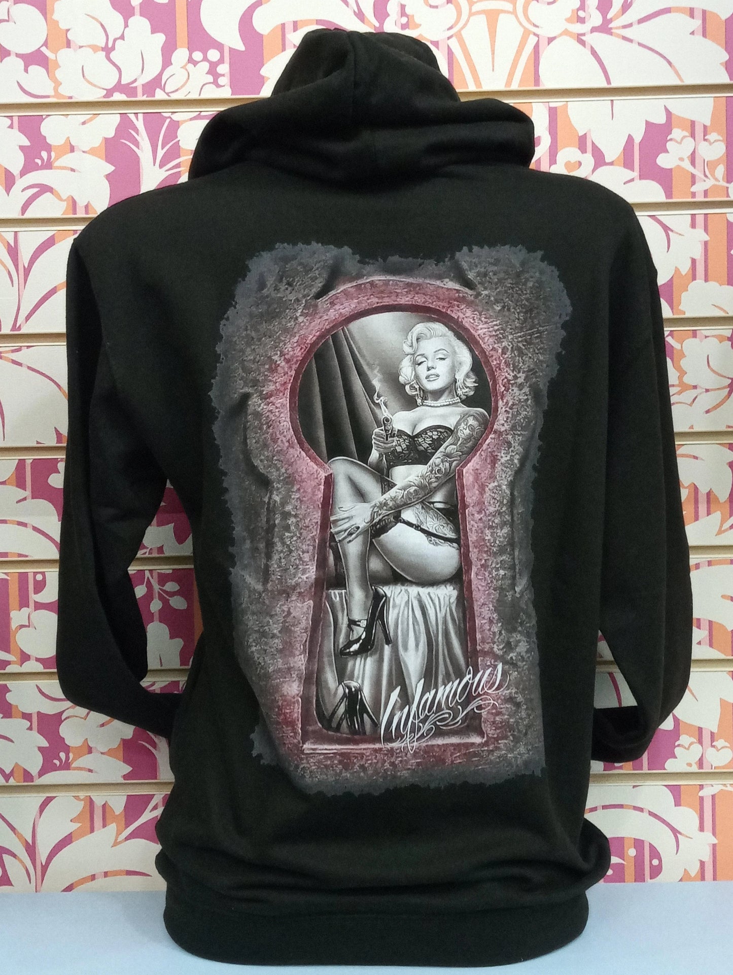 9033 INFAMOUS COL.NERO DONNA - Felpa UNISEX College - AWDis - STREET STYLE