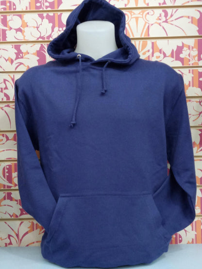 Felpa unisex blu avio con cappuccio, stile streetwear urban, tessuto in cotone, tasca frontale