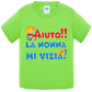 Aiuto la Nonna MI Vizia - T-shirt per Bambino/a Mod. Baby & Kid Da 0 a 8 anni - STREET STYLE