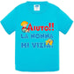 Aiuto la Nonna MI Vizia - T-shirt per Bambino/a Mod. Baby & Kid Da 0 a 8 anni - STREET STYLE
