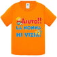 Aiuto la Nonna MI Vizia - T-shirt per Bambino/a Mod. Baby & Kid Da 0 a 8 anni - STREET STYLE