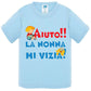 Aiuto la Nonna MI Vizia - T-shirt per Bambino/a Mod. Baby & Kid Da 0 a 8 anni - STREET STYLE
