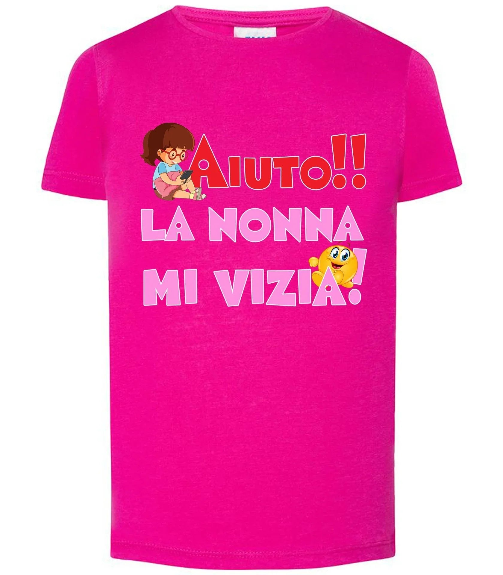 Aiuto la Nonna mi Vizia T-shirt solo da femmina Mod. Slim - STREET STYLE