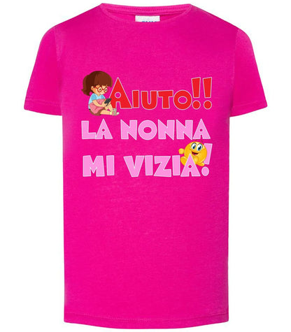 Aiuto la Nonna mi Vizia T-shirt solo da femmina Mod. Slim - STREET STYLE