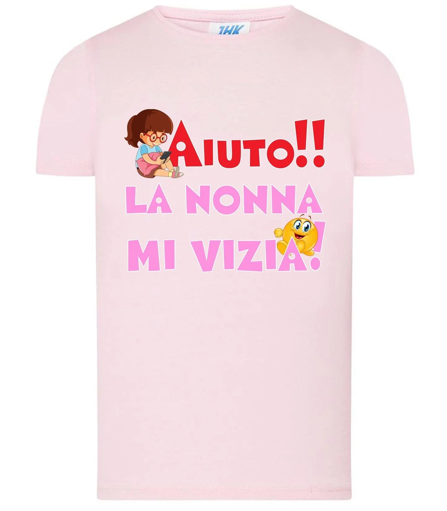 Aiuto la Nonna mi Vizia T-shirt solo da femmina Mod. Slim - STREET STYLE