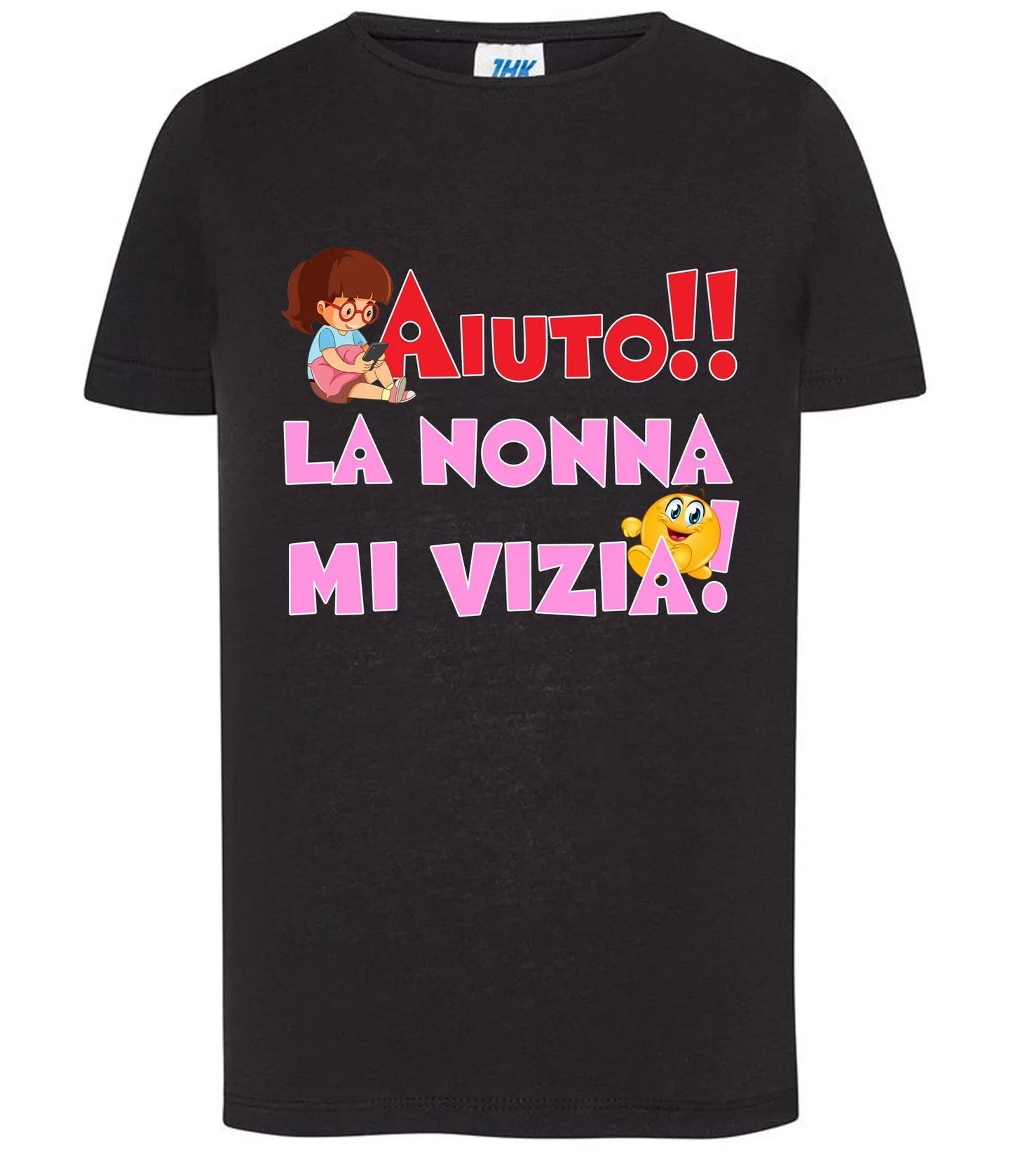Aiuto la Nonna mi Vizia T-shirt solo da femmina Mod. Slim - STREET STYLE