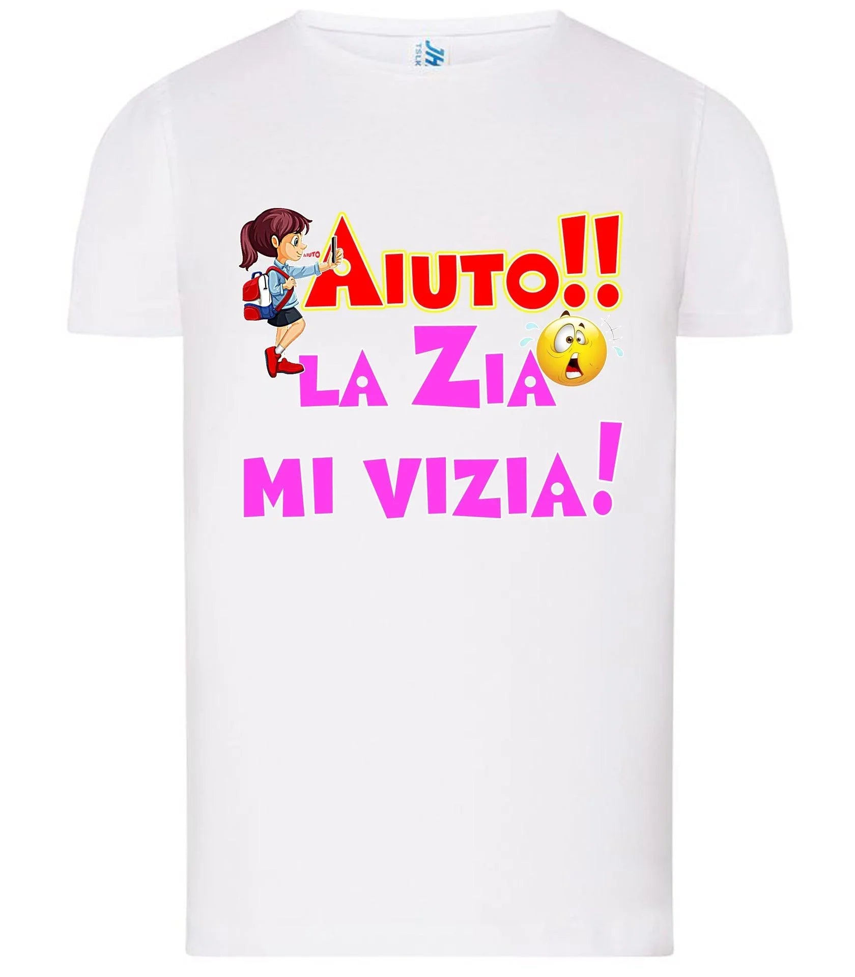Aiuto la Zia mi Vizia T-shirt solo da femmina Mod. Slim - STREET STYLE