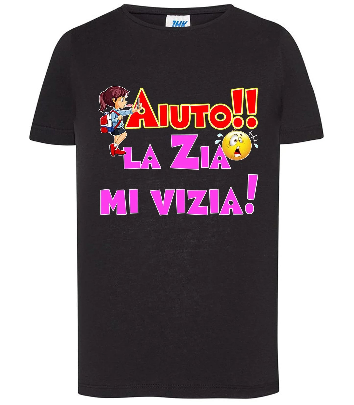 Aiuto la Zia mi Vizia T-shirt solo da femmina Mod. Slim - STREET STYLE