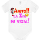 Aiuto la Zia o lo Zio mi Vizia Body da bambino/a a maniche corte 100% cotone JHK - STREET STYLE