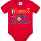 Aiuto la Zia o lo Zio mi Vizia Body da bambino/a a maniche corte 100% cotone JHK - STREET STYLE