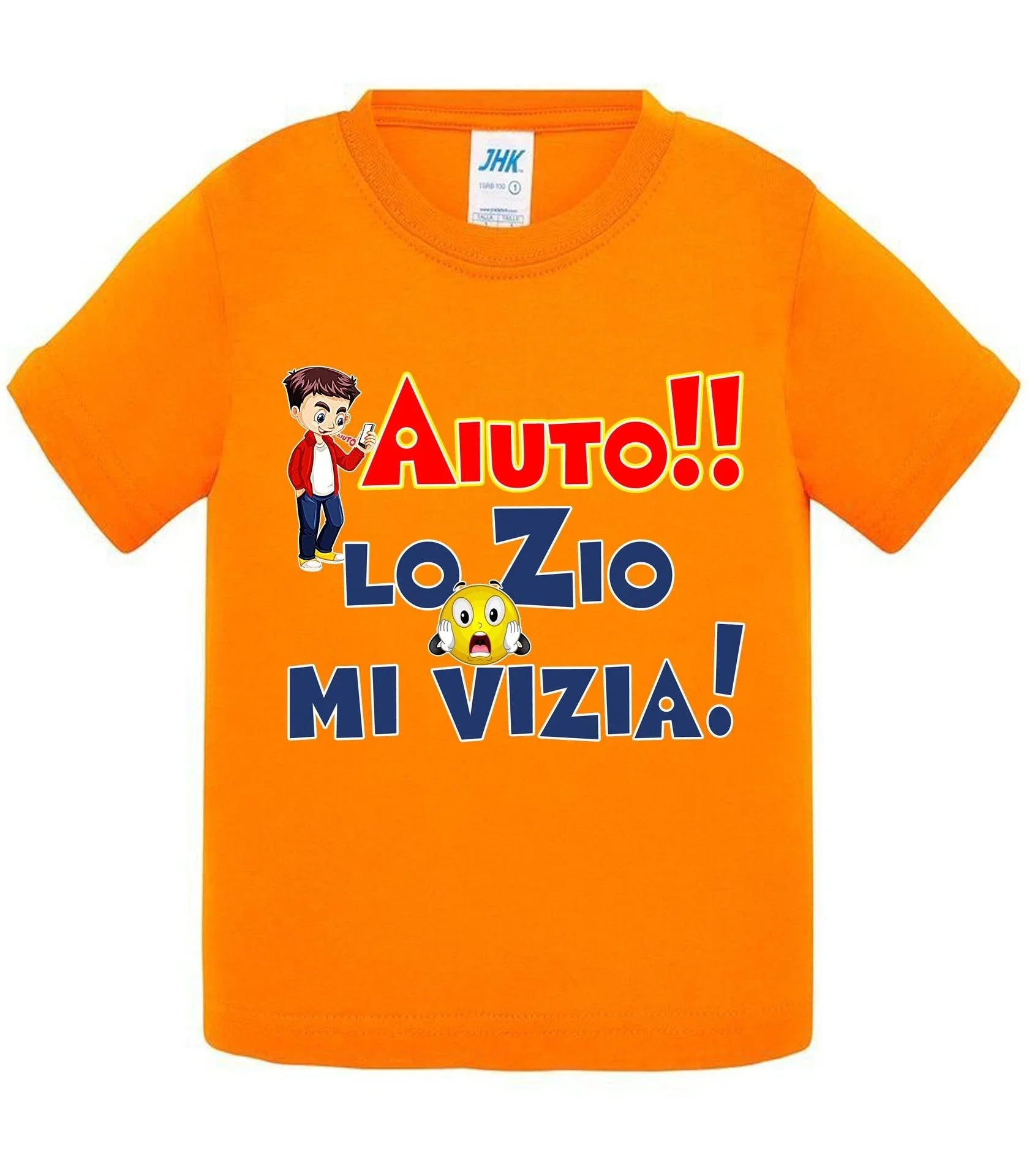 Aiuto la Zia o lo Zio mi Vizia - T-shirt per Bambino/a Mod. Baby & Kid Da 0 a 8 anni - STREET STYLE
