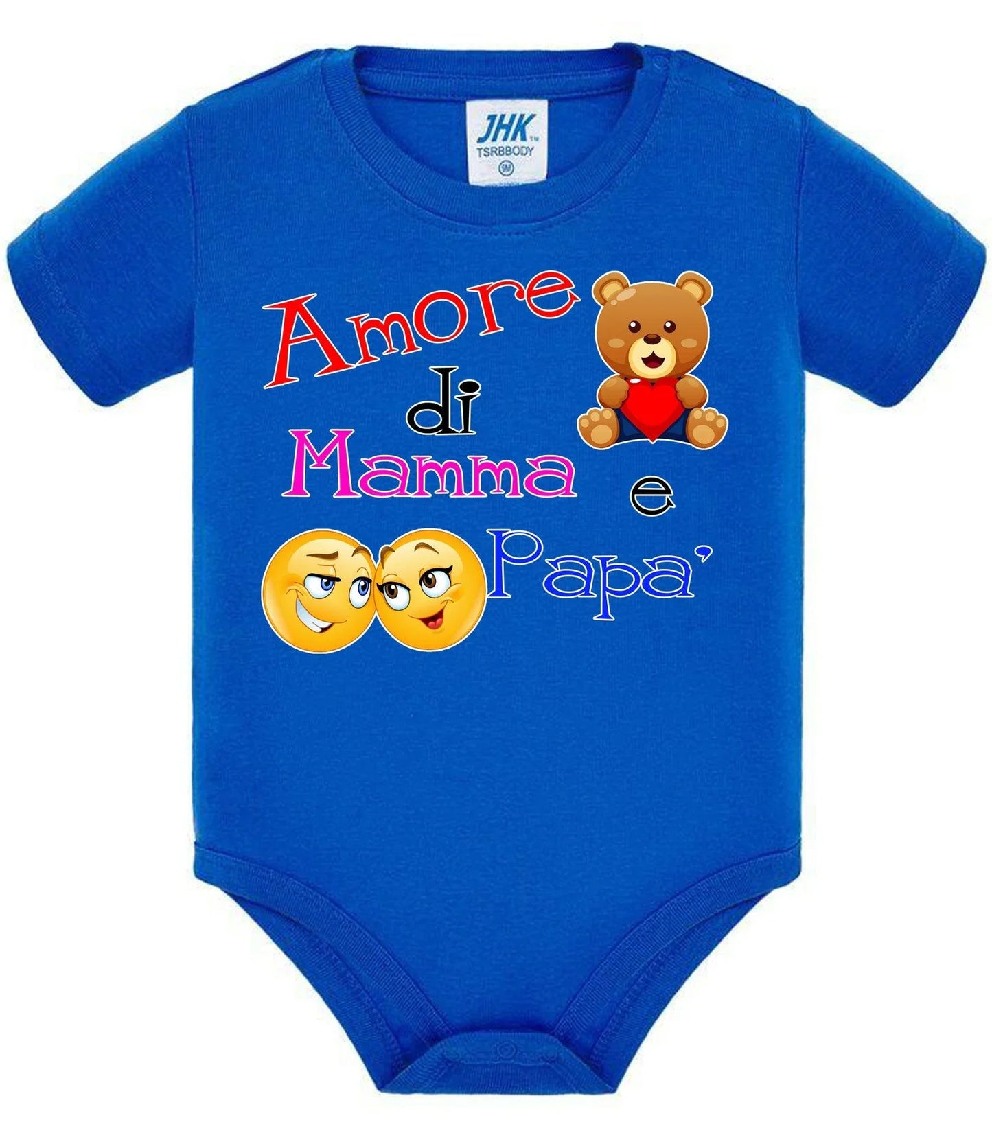 Amore di Mamma e Papà Body da bambino/a a maniche corte 100% cotone JHK - STREET STYLE
