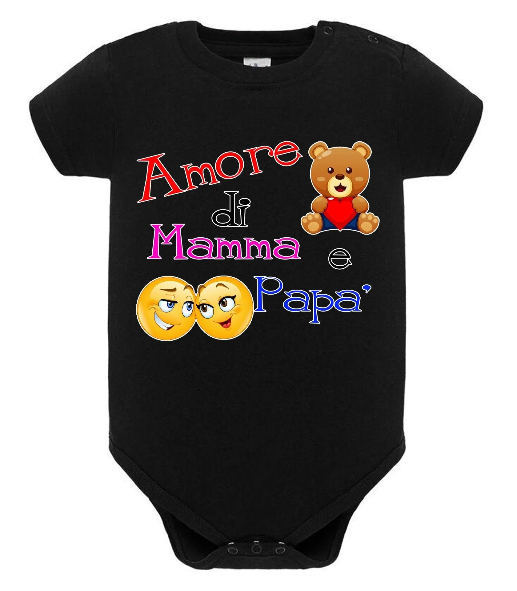 Amore di Mamma e Papà Body da bambino/a a maniche corte 100% cotone JHK - STREET STYLE
