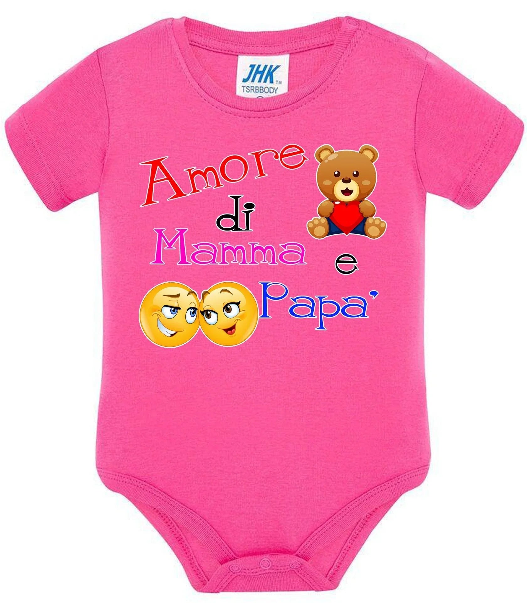 Amore di Mamma e Papà Body da bambino/a a maniche corte 100% cotone JHK - STREET STYLE