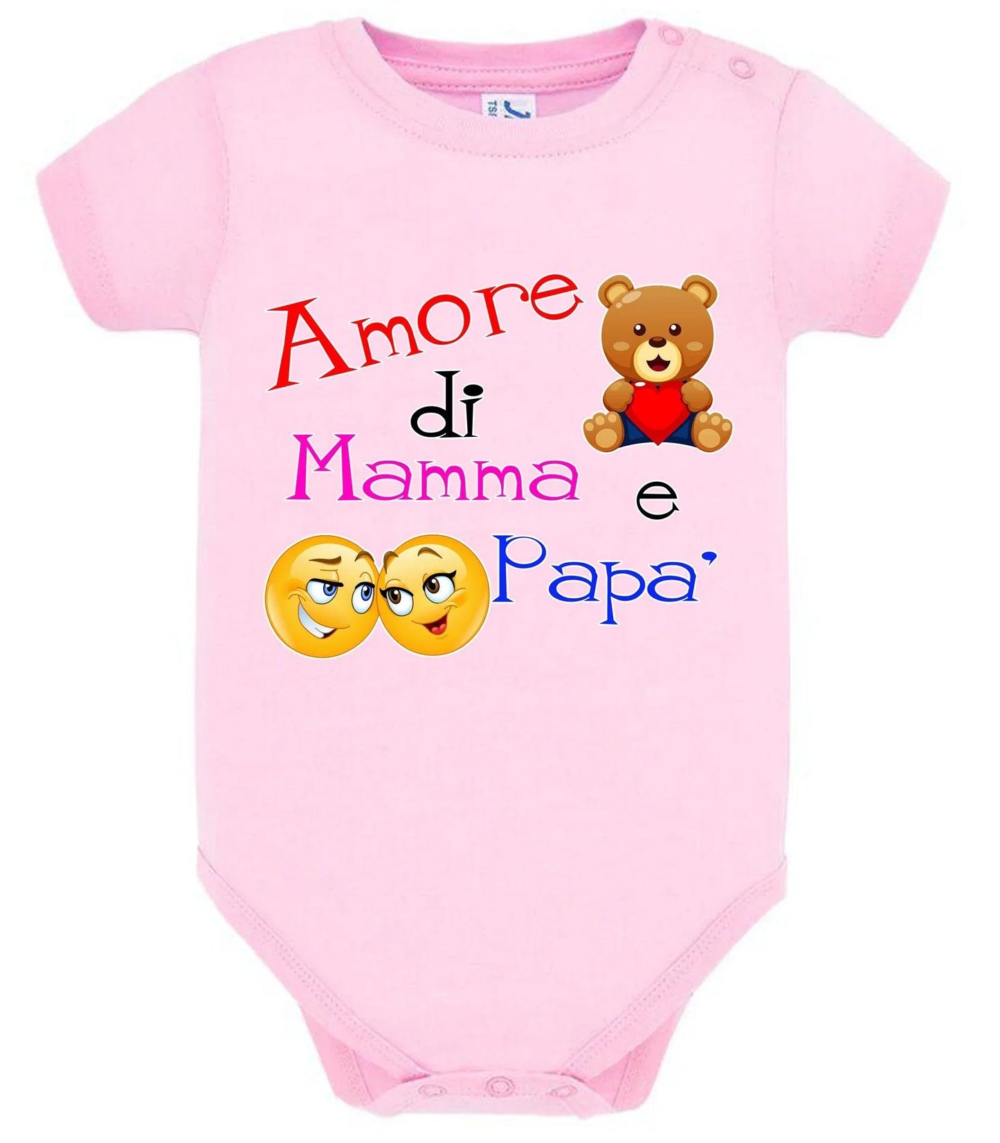 Amore di Mamma e Papà Body da bambino/a a maniche corte 100% cotone JHK - STREET STYLE