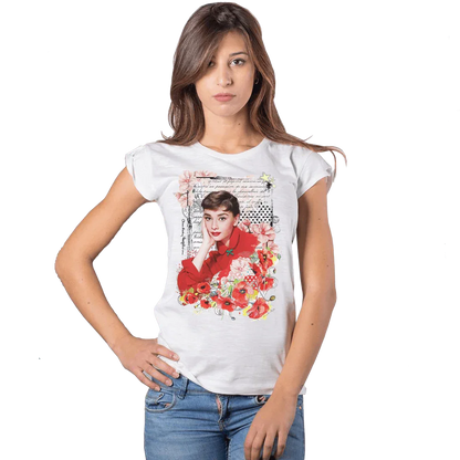 T-shirt Audrey Floral 100% Cotone Bio - STREET STYLE - STREET STYLE