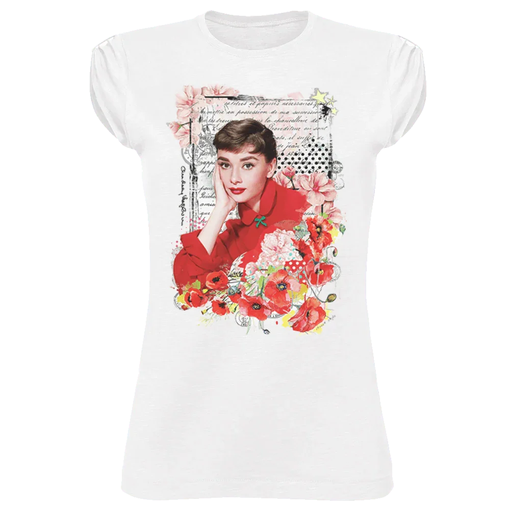 T-shirt Audrey Floral 100% Cotone Bio - STREET STYLE - STREET STYLE