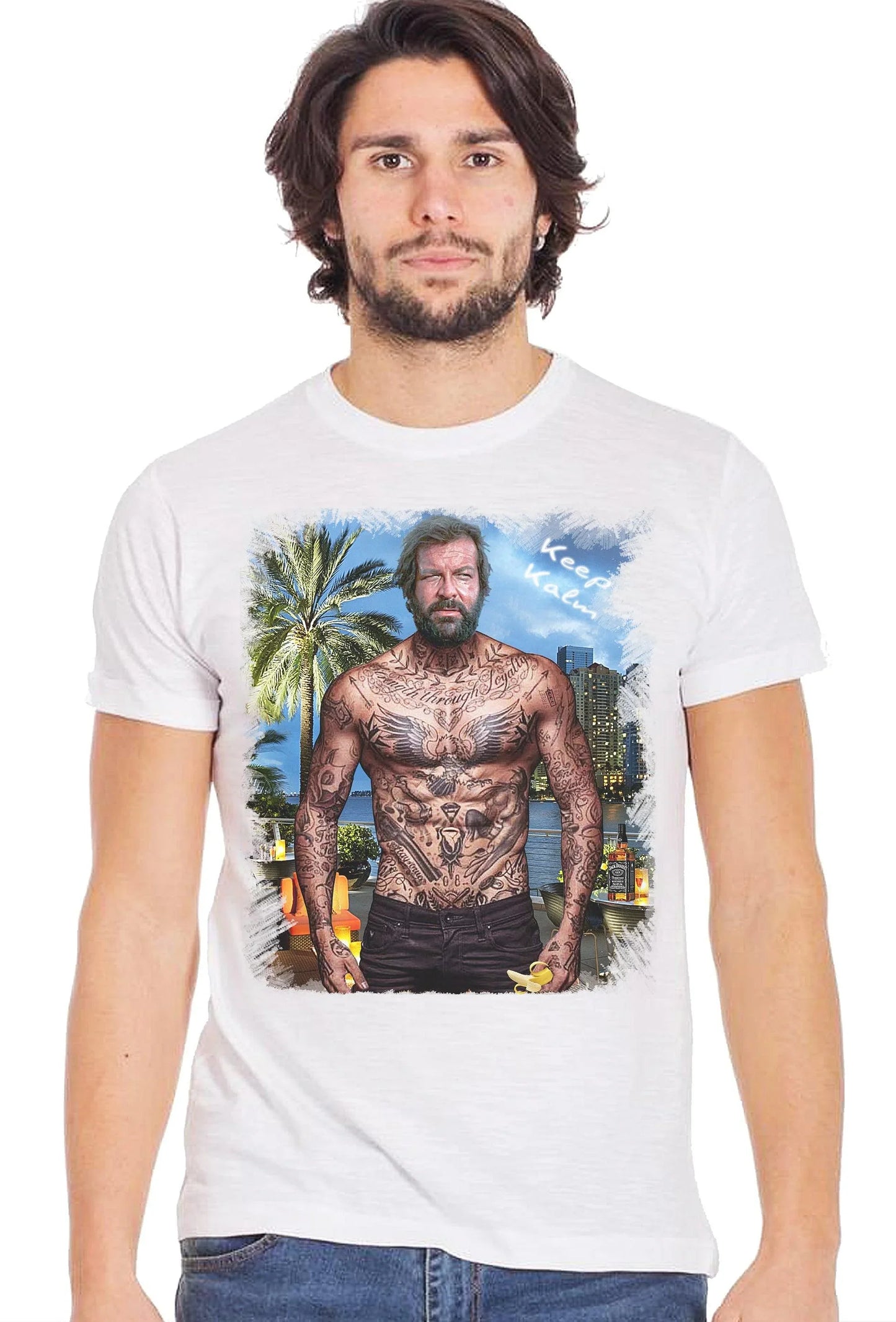 T-shirt Uomo Bud Spencer The Legend - Cotone Slub - STREET STYLE