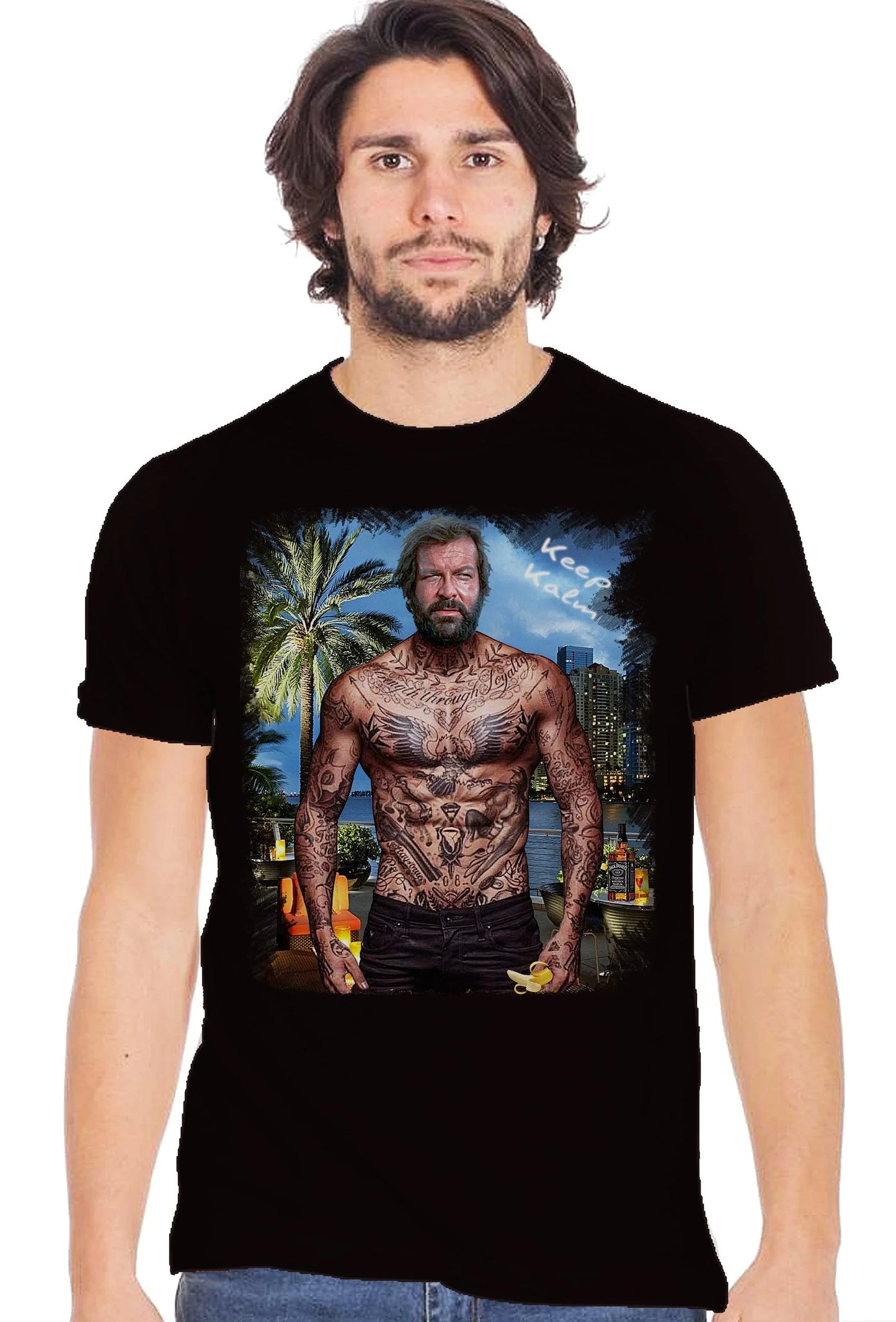 T-shirt Uomo Bud Spencer The Legend - Cotone Slub - STREET STYLE