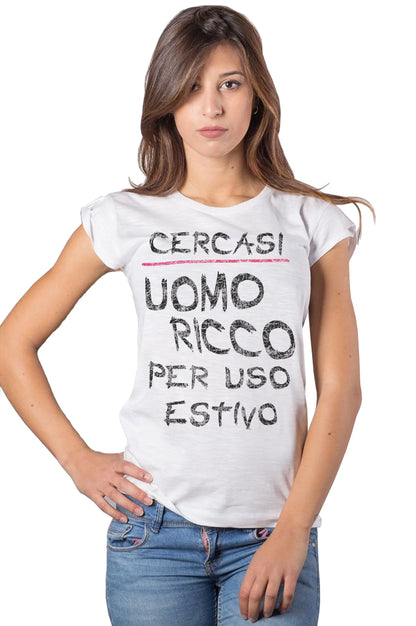 T-shirt Donna STREET STYLE Cotone Bio Slub - STREET STYLE