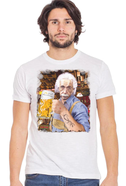 Einstein che Beve Birra - T-Shirt Uomo STREET STYLE - STREET STYLE