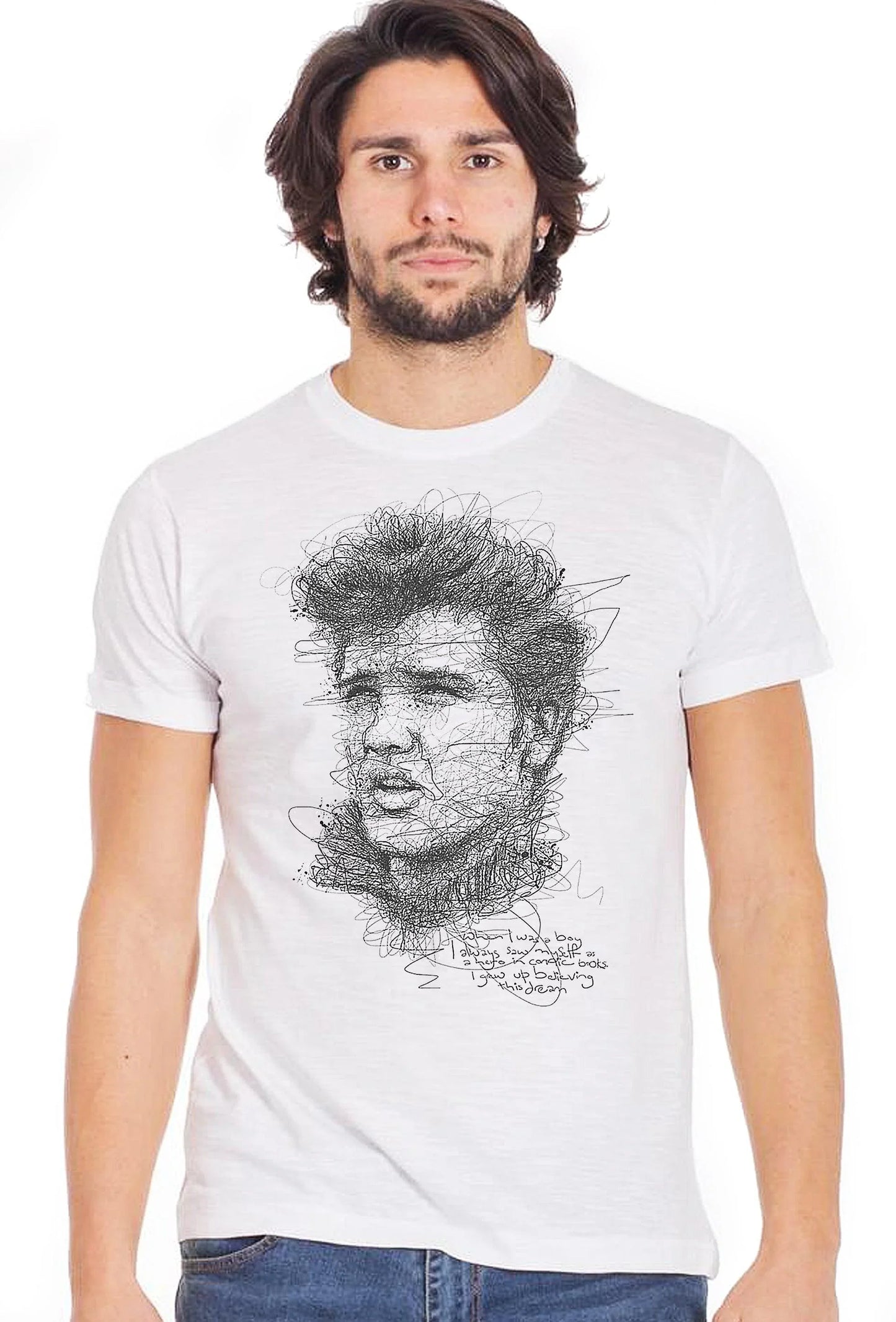 T-shirt Elvis Stylized Uomo – 100% Cotone Slub - STREET STYLE