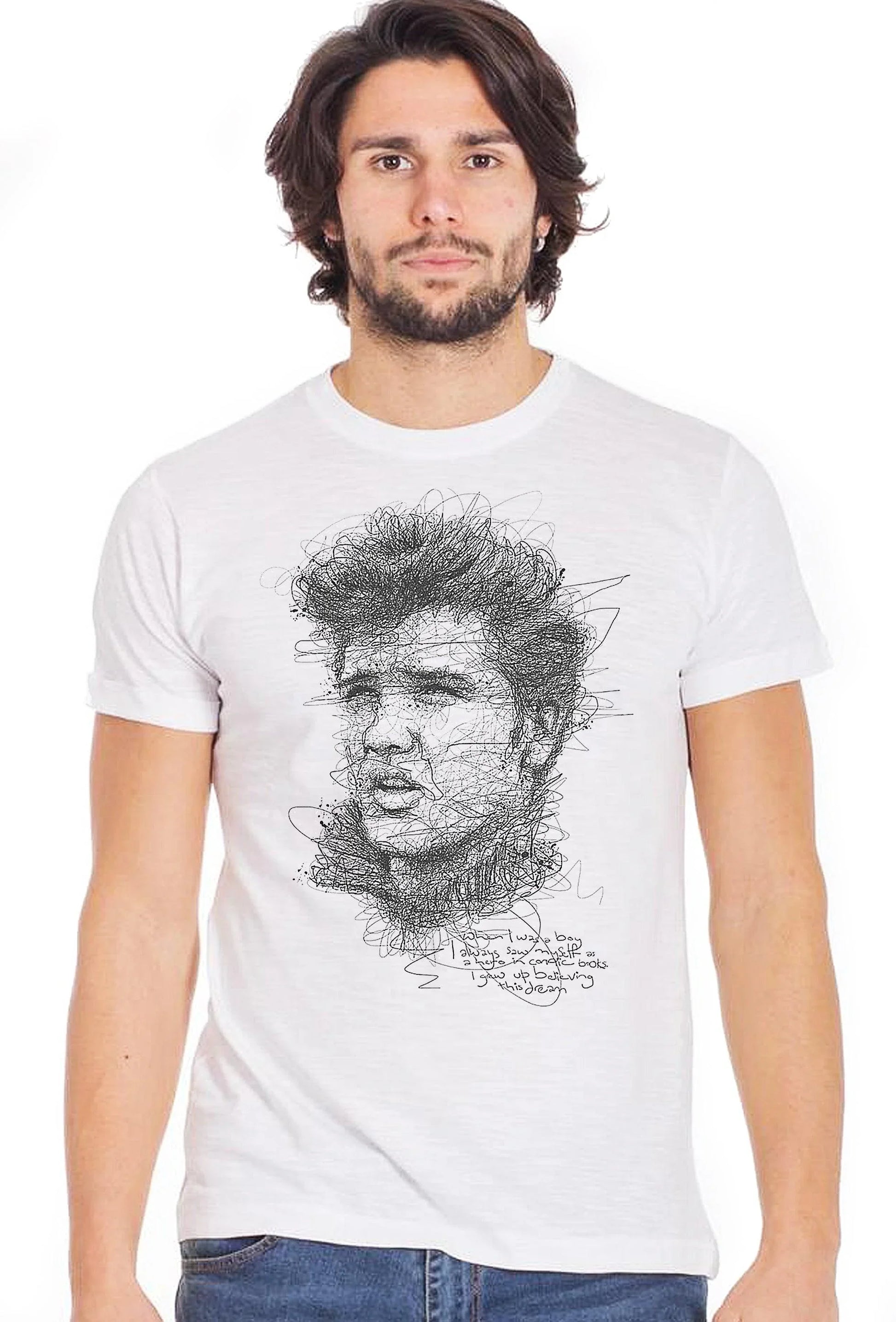 T-shirt Elvis Stylized Uomo – 100% Cotone Slub - STREET STYLE