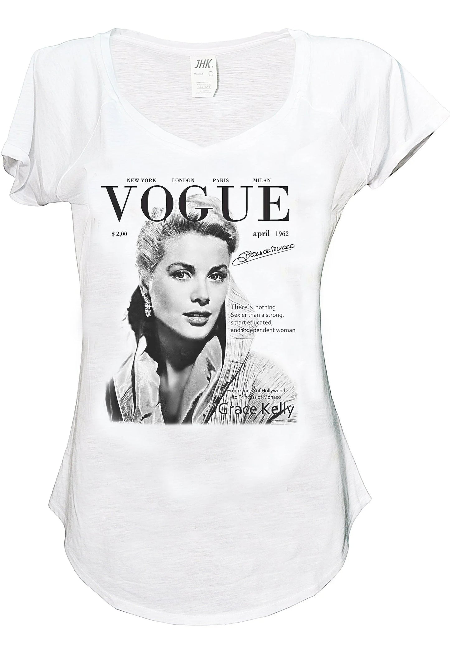 Grace Kelly Atrice Soggetti Famosi 18-62 Urban Slub Lady Donna Cotone 100% Fiammato JK - STREET STYLE