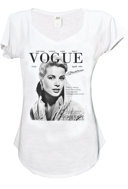 Grace Kelly Atrice Soggetti Famosi 18-62 Urban Slub Lady Donna Cotone 100% Fiammato JK - STREET STYLE