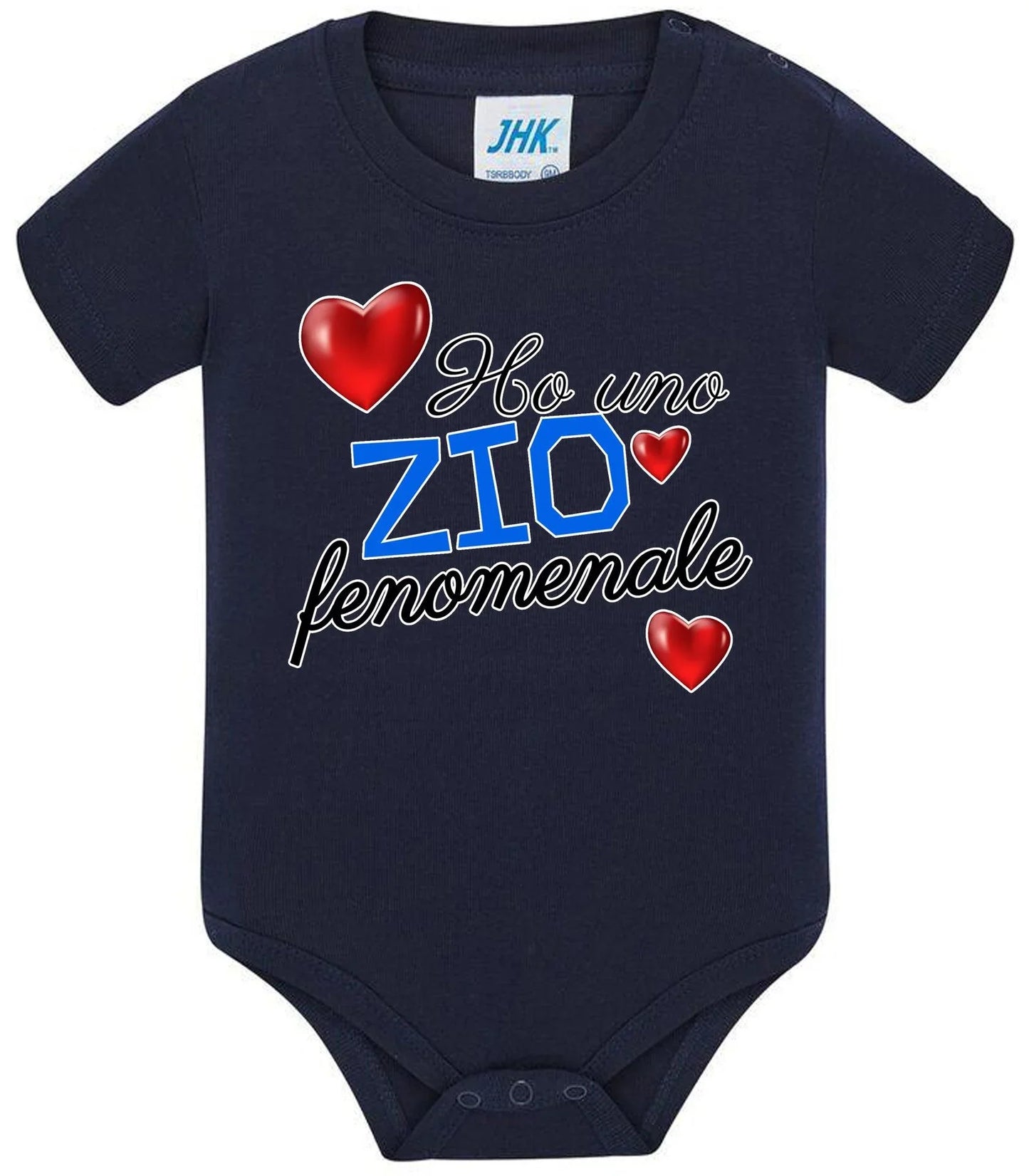 Ho una Zia o Zio Fenomenale Body da bambino/a a maniche corte 100% cotone JHK - STREET STYLE