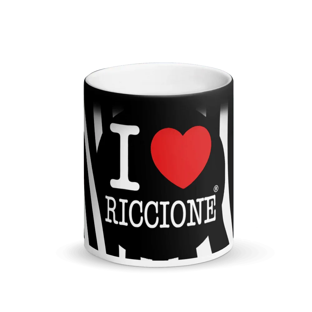 I LOVE RICCIONE Matte Black Magic Mug - STREET STYLE