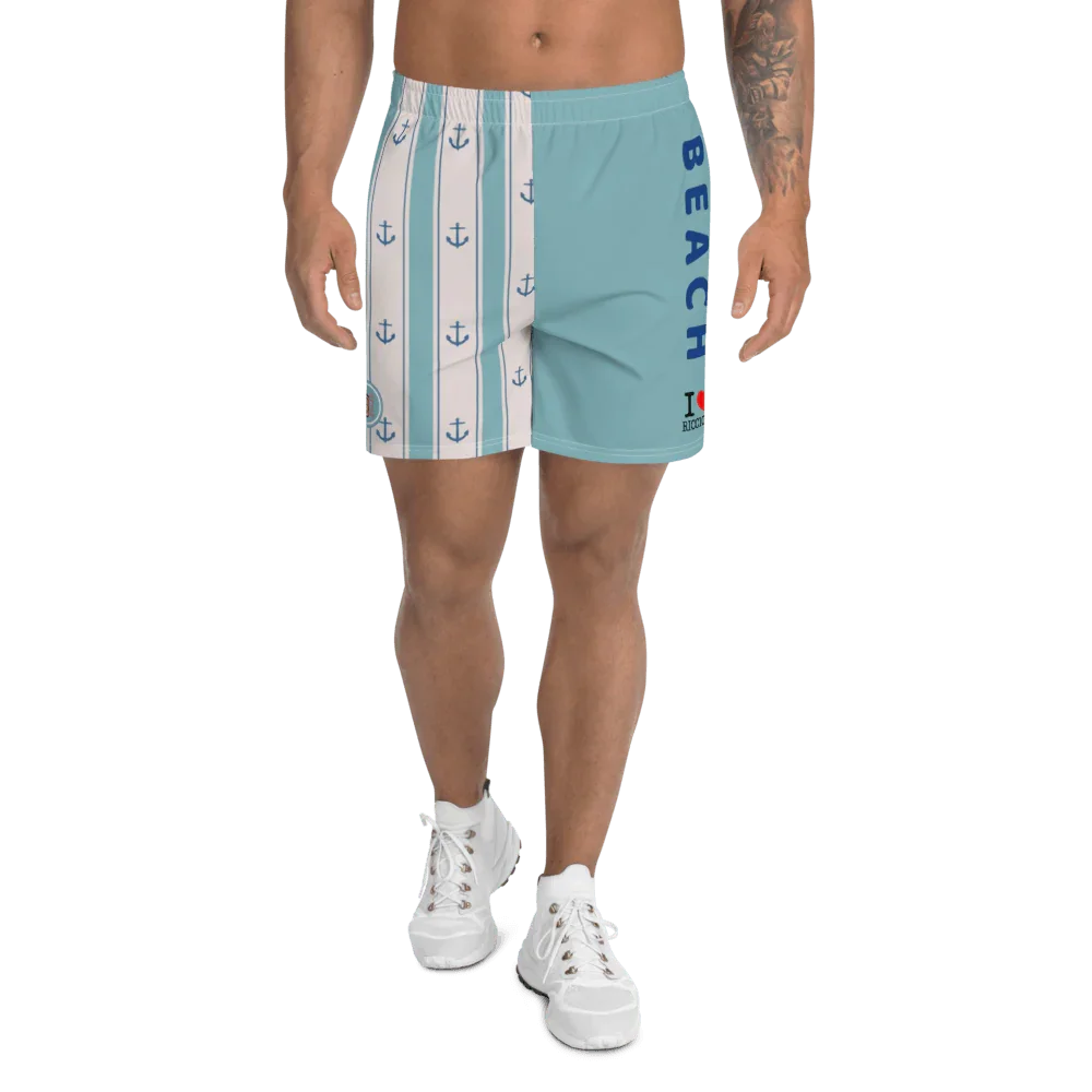 I LOVE RICCIONE Men's Athletic Long Shorts - STREET STYLE